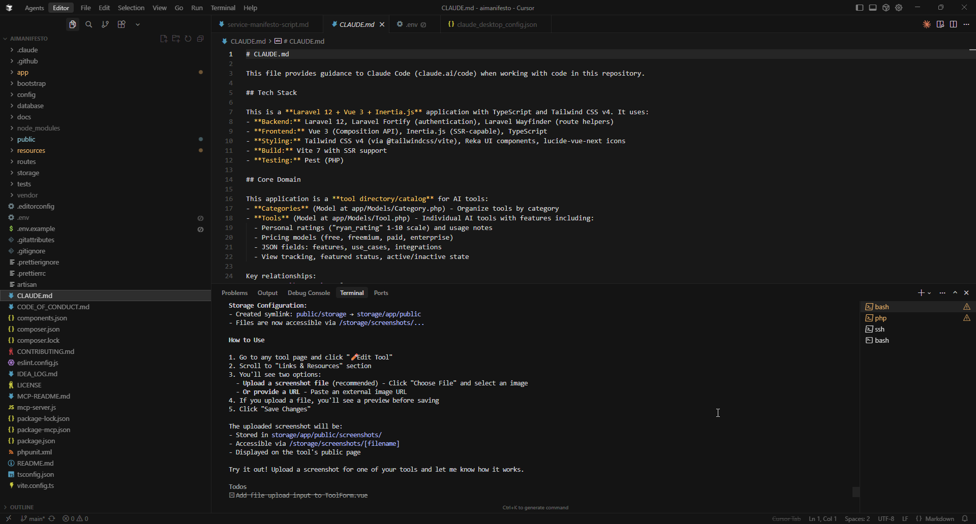 Screenshot of Cursor
